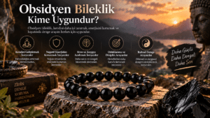 Obsidyen, güçlü enerjisiyle herkese aynı şekilde etki etmez. Bu taştan en fazla fayda gören kişiler; yoğun stres altında çalışanlar, negatif enerji ortamlarında vakit geçirenler, öz güven inşa etmeye çalışanlar ve köklü değişim süreçlerinden geçenlerdir. Duygusal sınırlarını güçlendirmek isteyenler için de obsidyen, son derece destekleyici bir taş olarak öne çıkar.